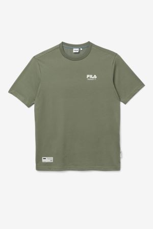 FILA Project 7 Logo T-shirt T-Shirts Khaki,Womens Clothing | CA.AKYOBQ460